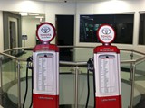 Gas pumps in lobby